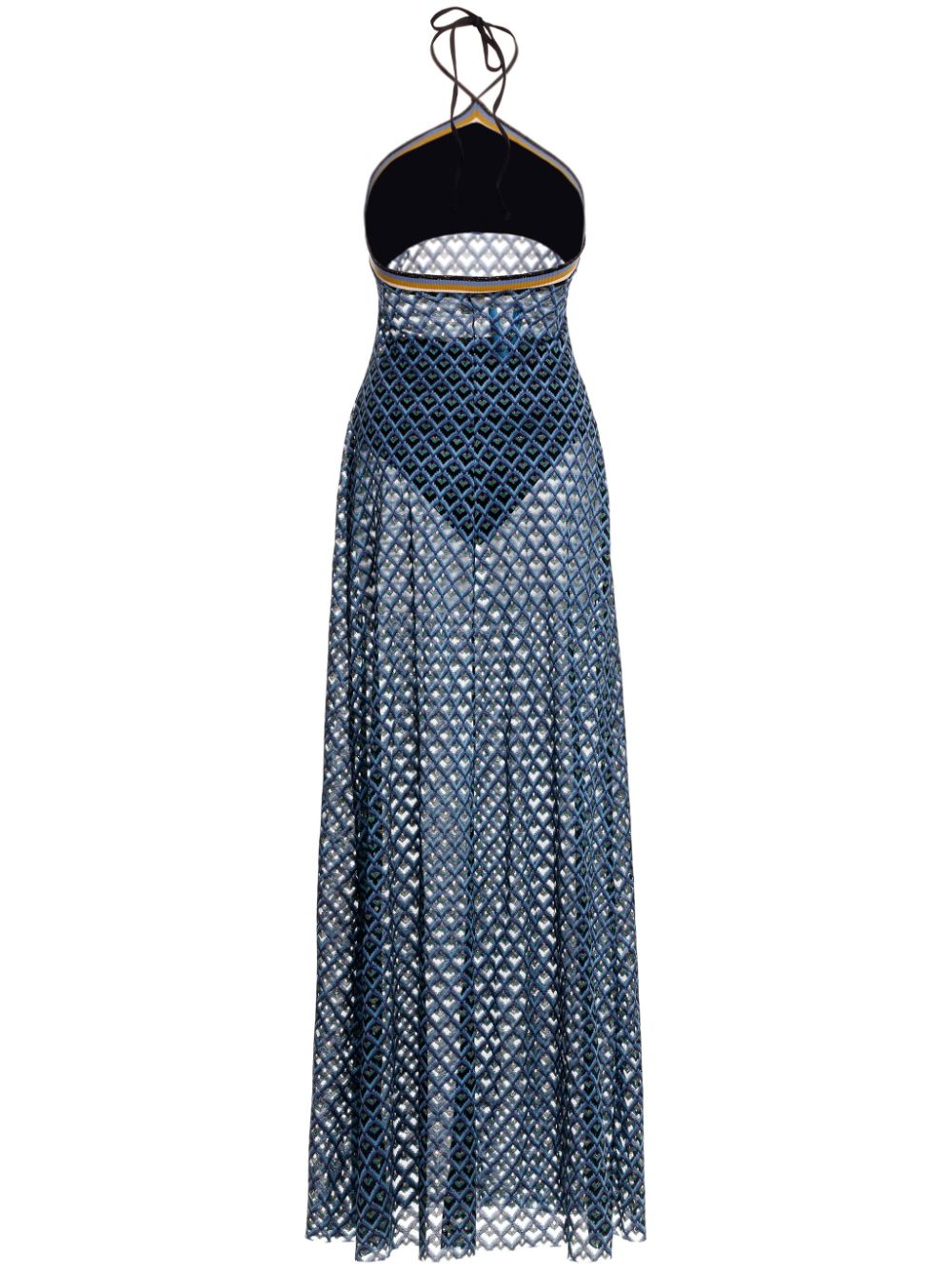 Agua Bendita Azure Sari maxi dress - Blue