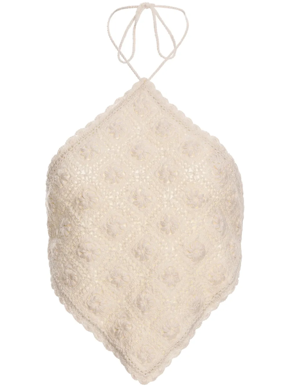 Agua Bendita Canotta Flower - Bianco