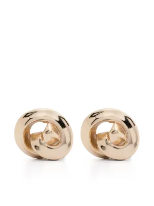 Jean Paul Gaultier ボタン ピアス | シルバートーン | FARFETCH JP