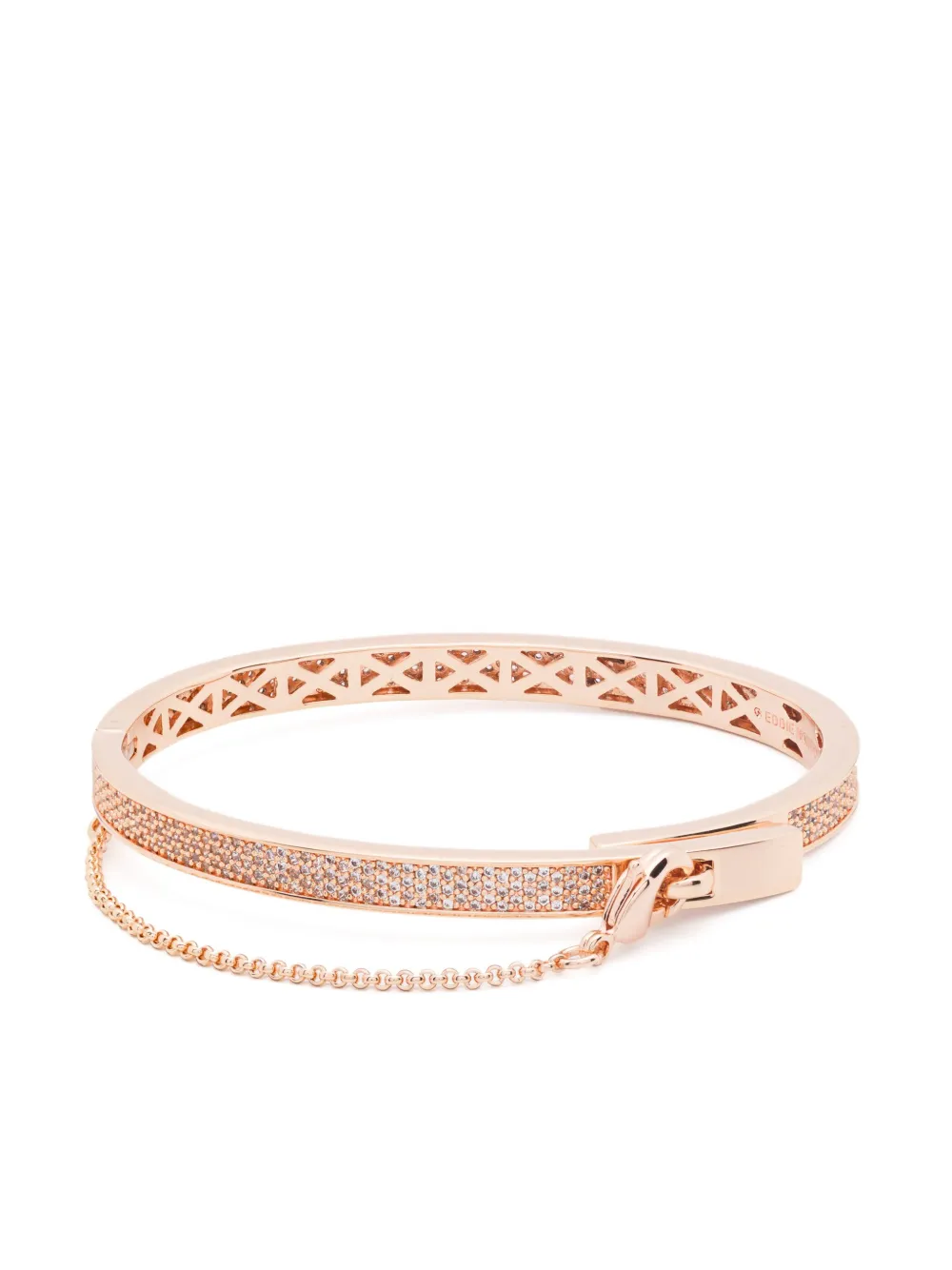 Eddie Borgo Pavé Thin Safety Chain bracelet - Rosa