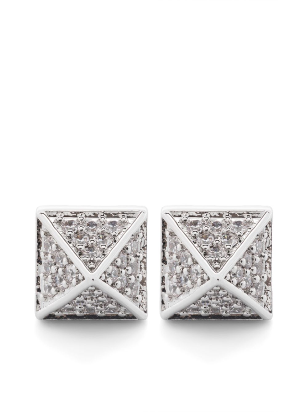 Pavé Pyramid earrings