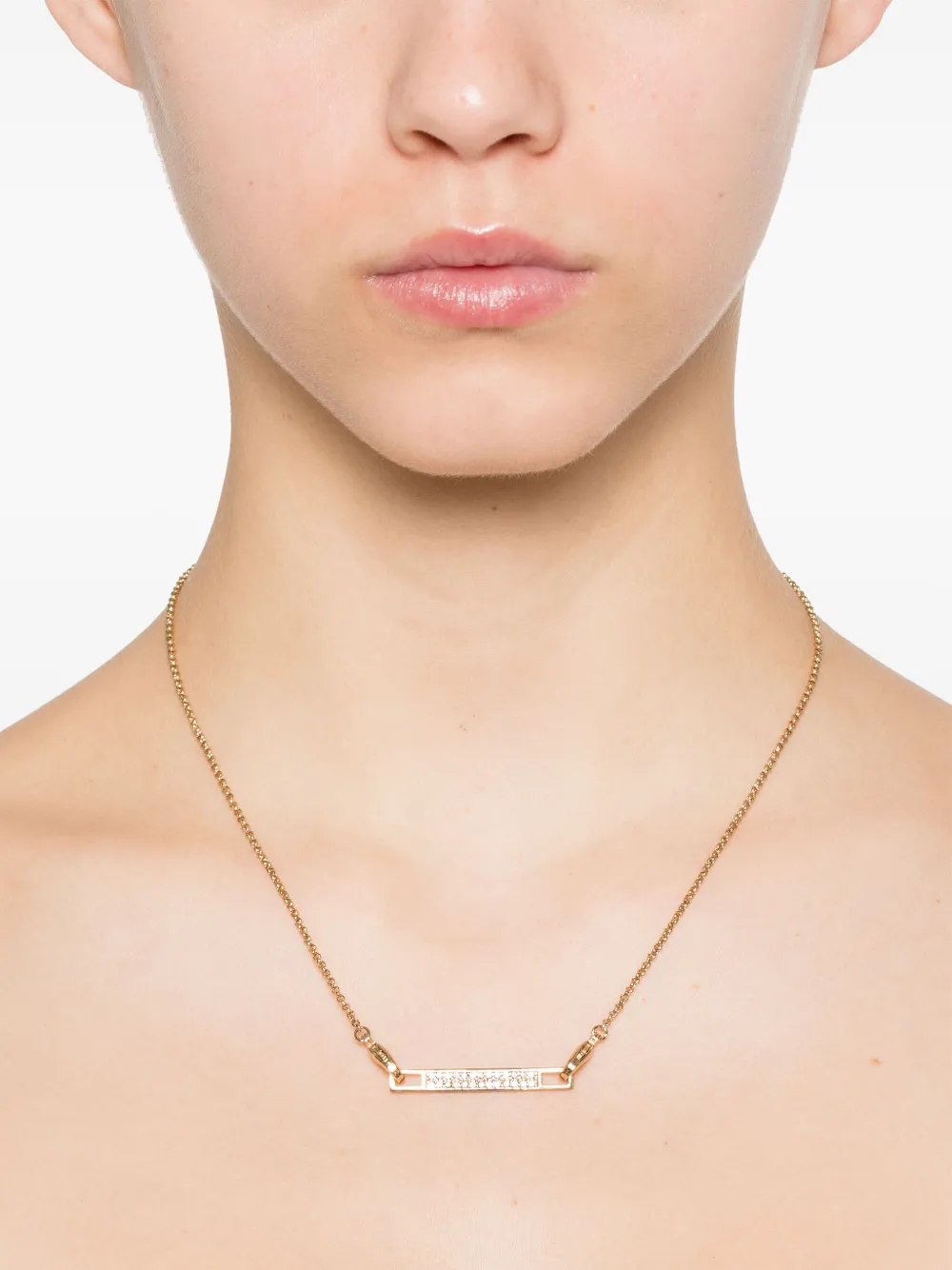 Eddie Borgo Pavé Safety Chain necklace - Goud