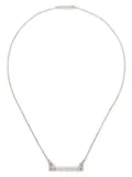 Eddie Borgo Pavé Safety Chain Bar necklace - Silver