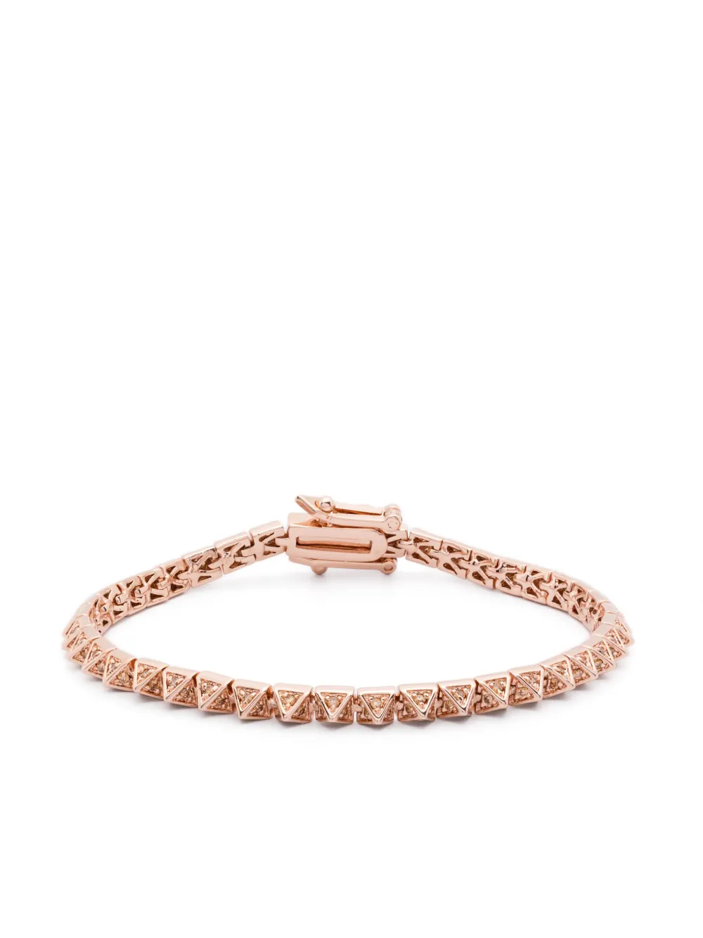 Eddie Borgo bracelet Pyramid en pavé - Rose