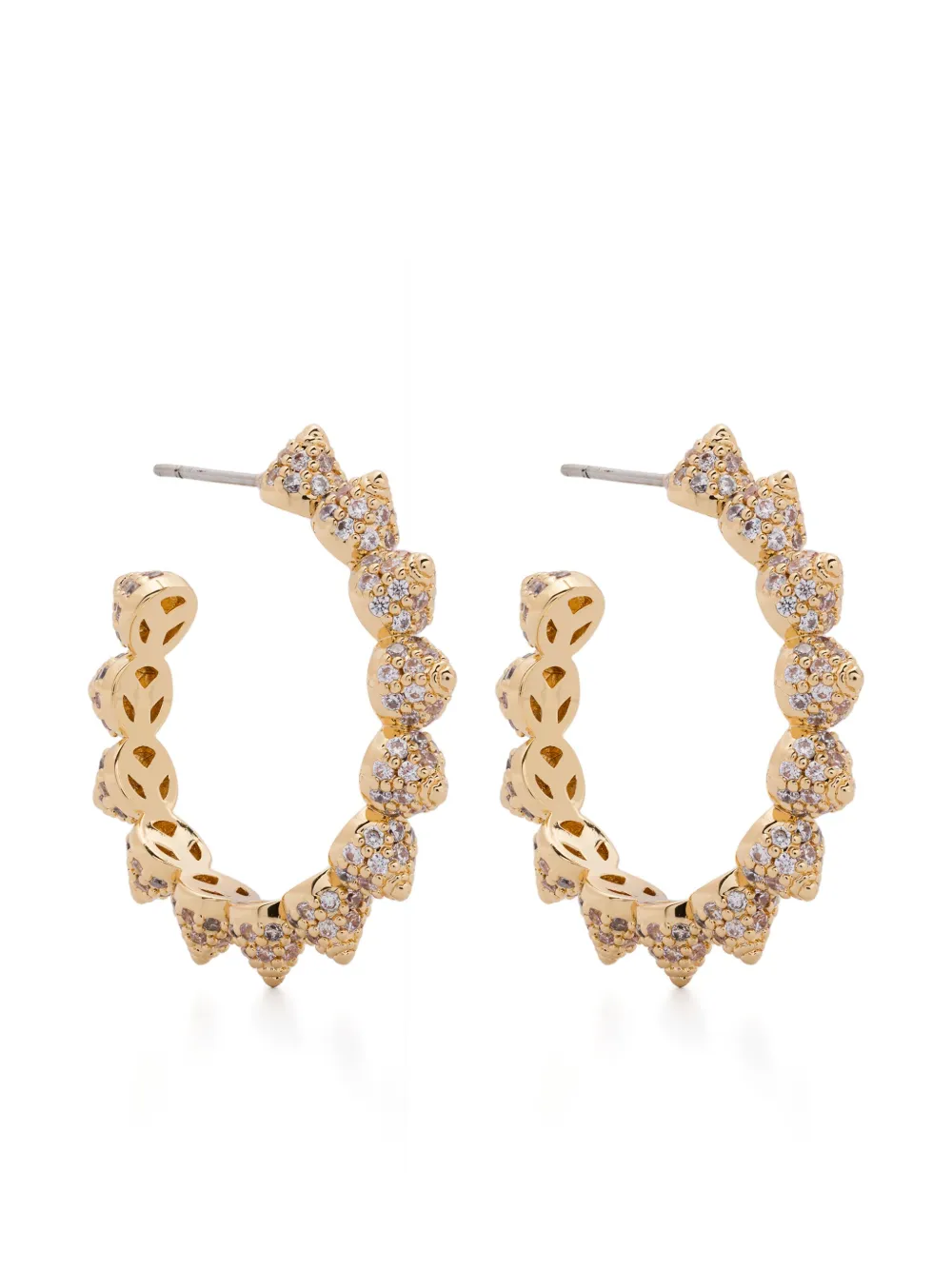 Pavé Cone hoop earrings