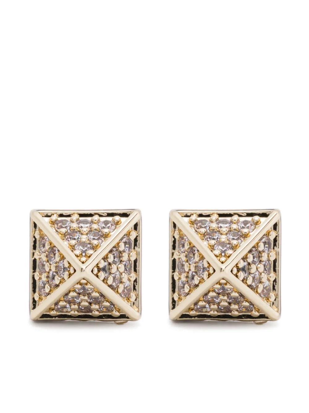 Pavé Pyramid earrings