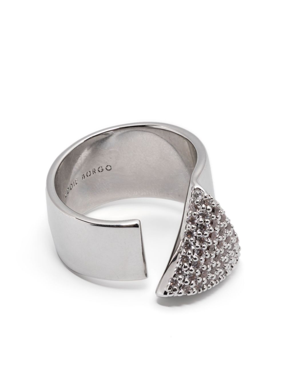 pavé folded ring