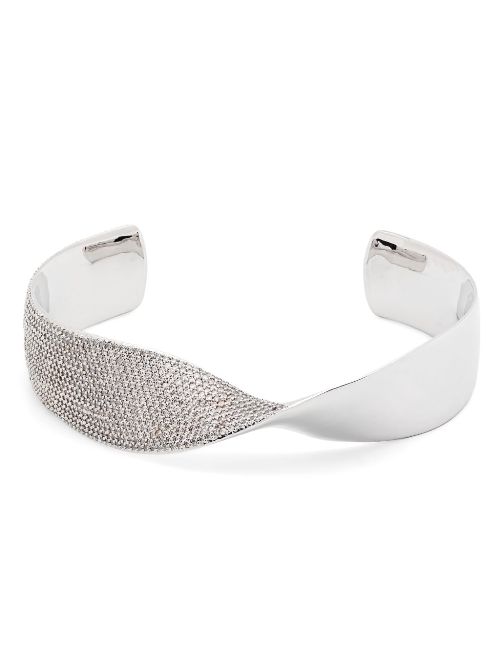 Eddie Borgo Pavé Torque collar - Silver