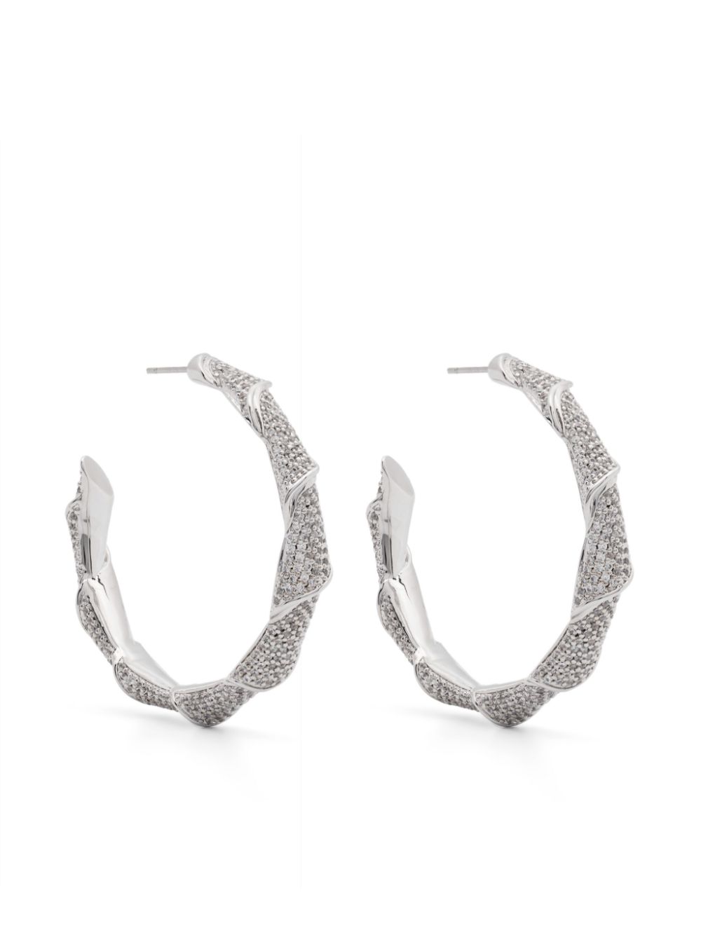 Pavé Scroll earrings