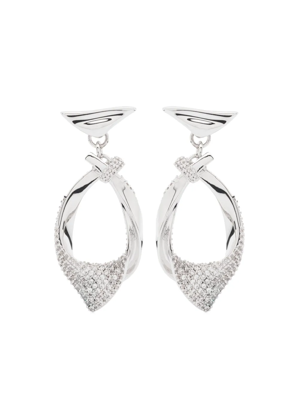 Pavé Kerchief earrings