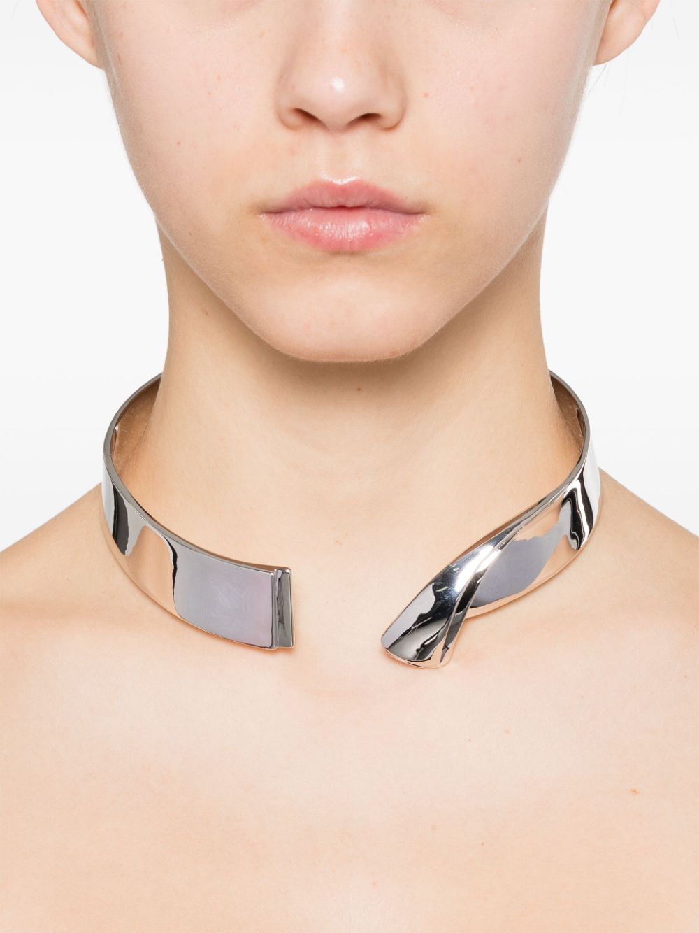 Eddie Borgo Folded necklace - Zilver