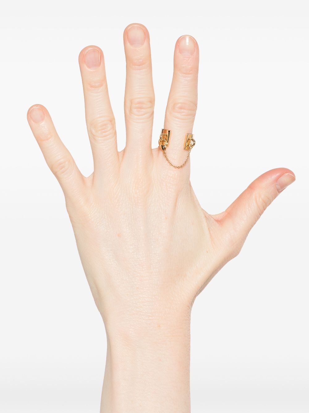 Eddie Borgo Safety Chain ring - Goud