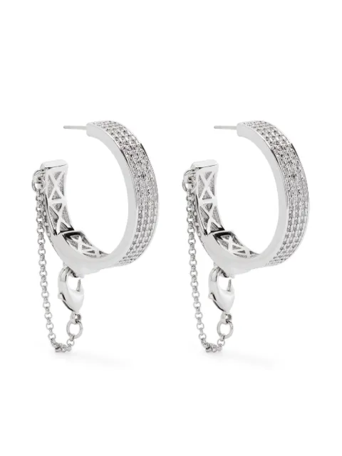 Eddie Borgo aretes Pavé Safety Chain