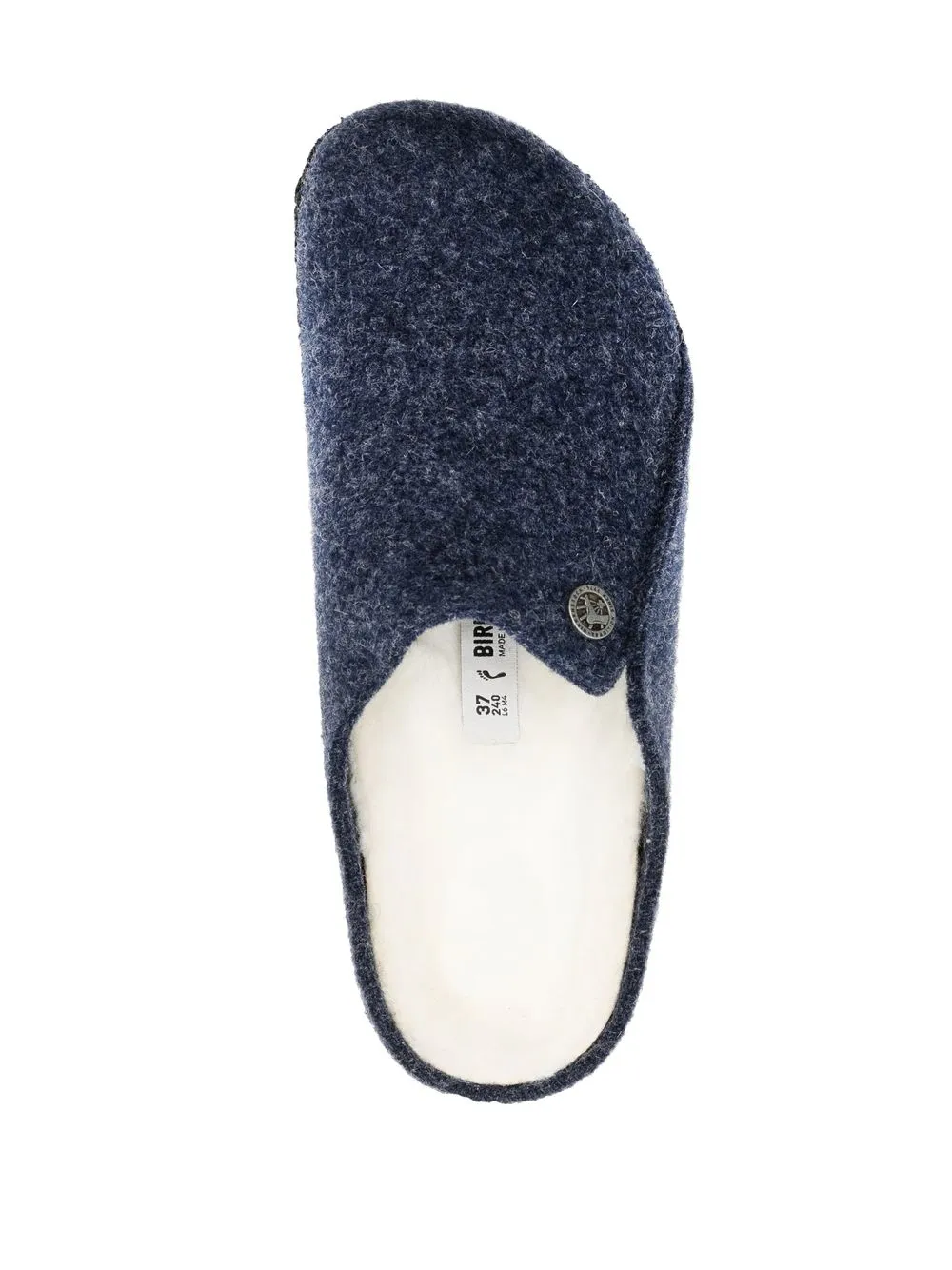 Birkenstock Zermatt vilten slippers Blauw