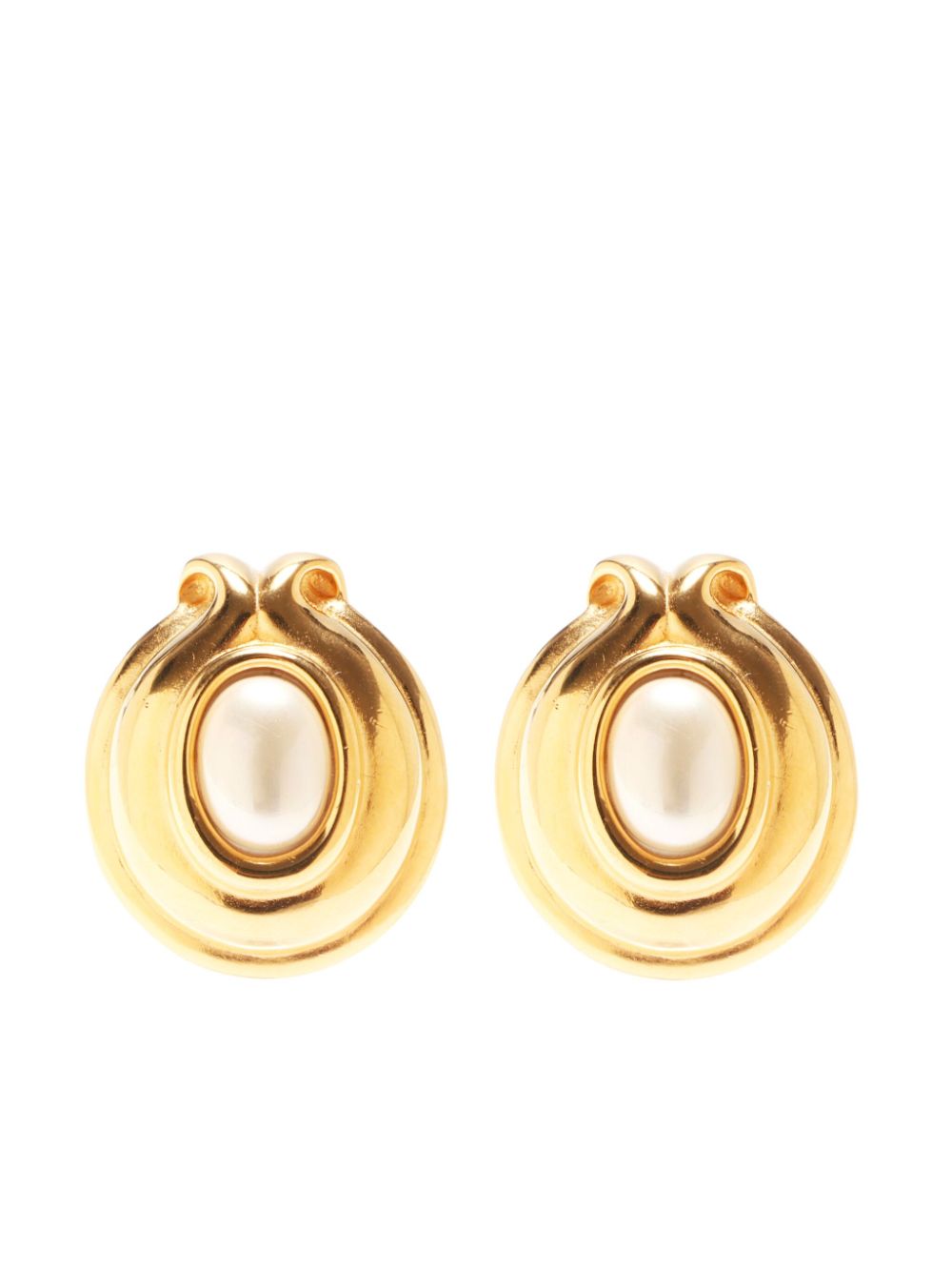 Fendi Pre-Owned 1990s clip-on earrings - Gold