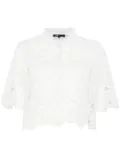 Maje floral-lace shirt - White