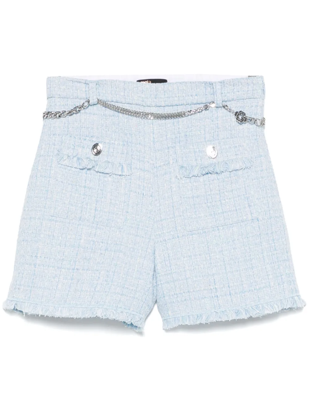 Maje Tweed shorts Blauw