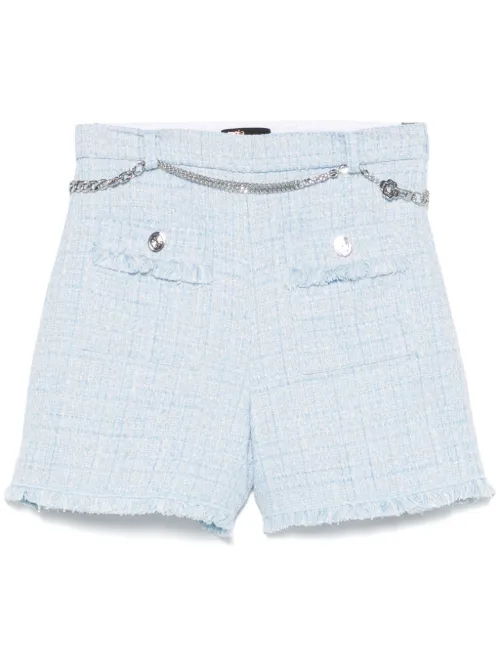 Maje short en tweed - Bleu - Maje - Modalova