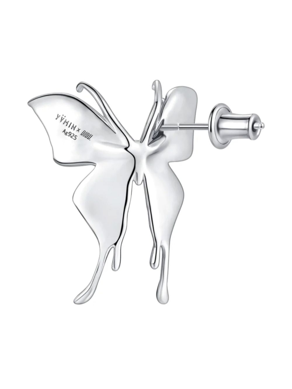 YVMIN liquefied butterfly earrings - Zilver