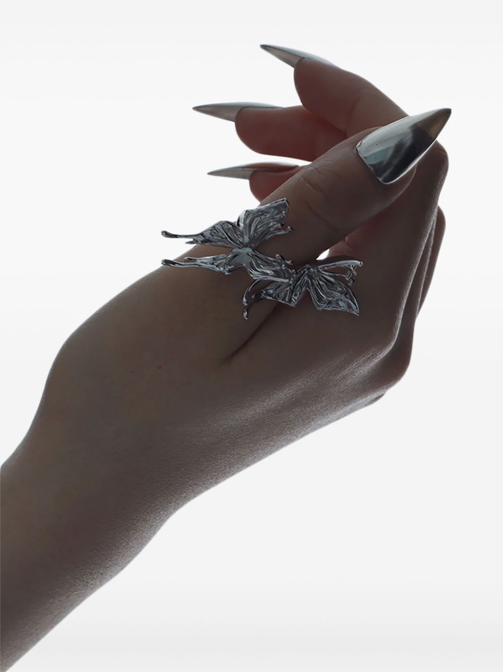 YVMIN butterfly ring - Zilver