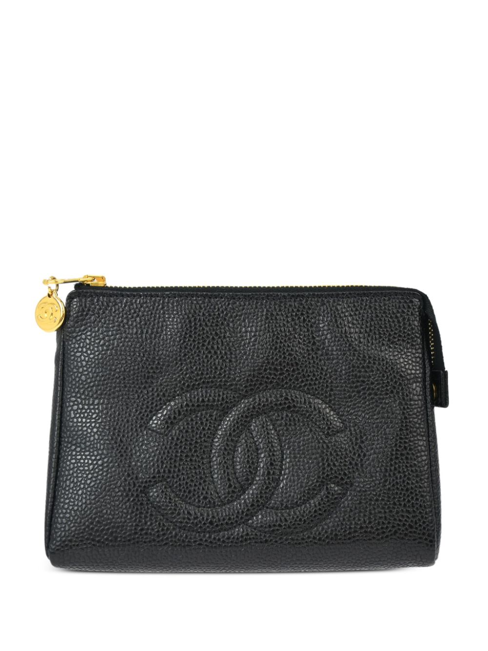 CHANEL Pre-Owned 1997 CC make-up bag – Black