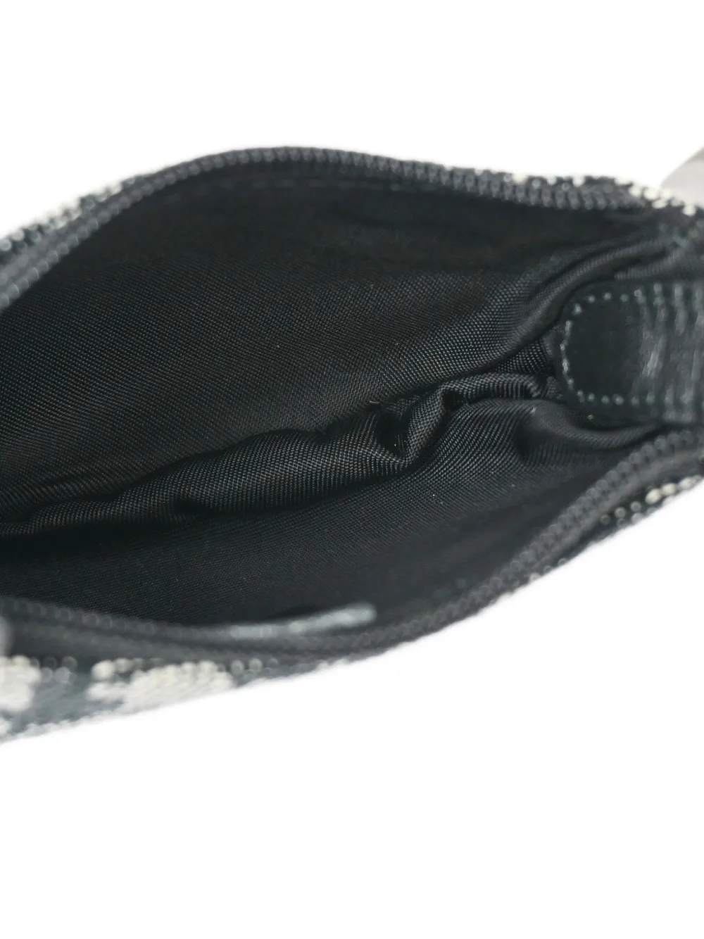 Pre-owned Dior 2002 Mini Saddle Coin Purse In Black