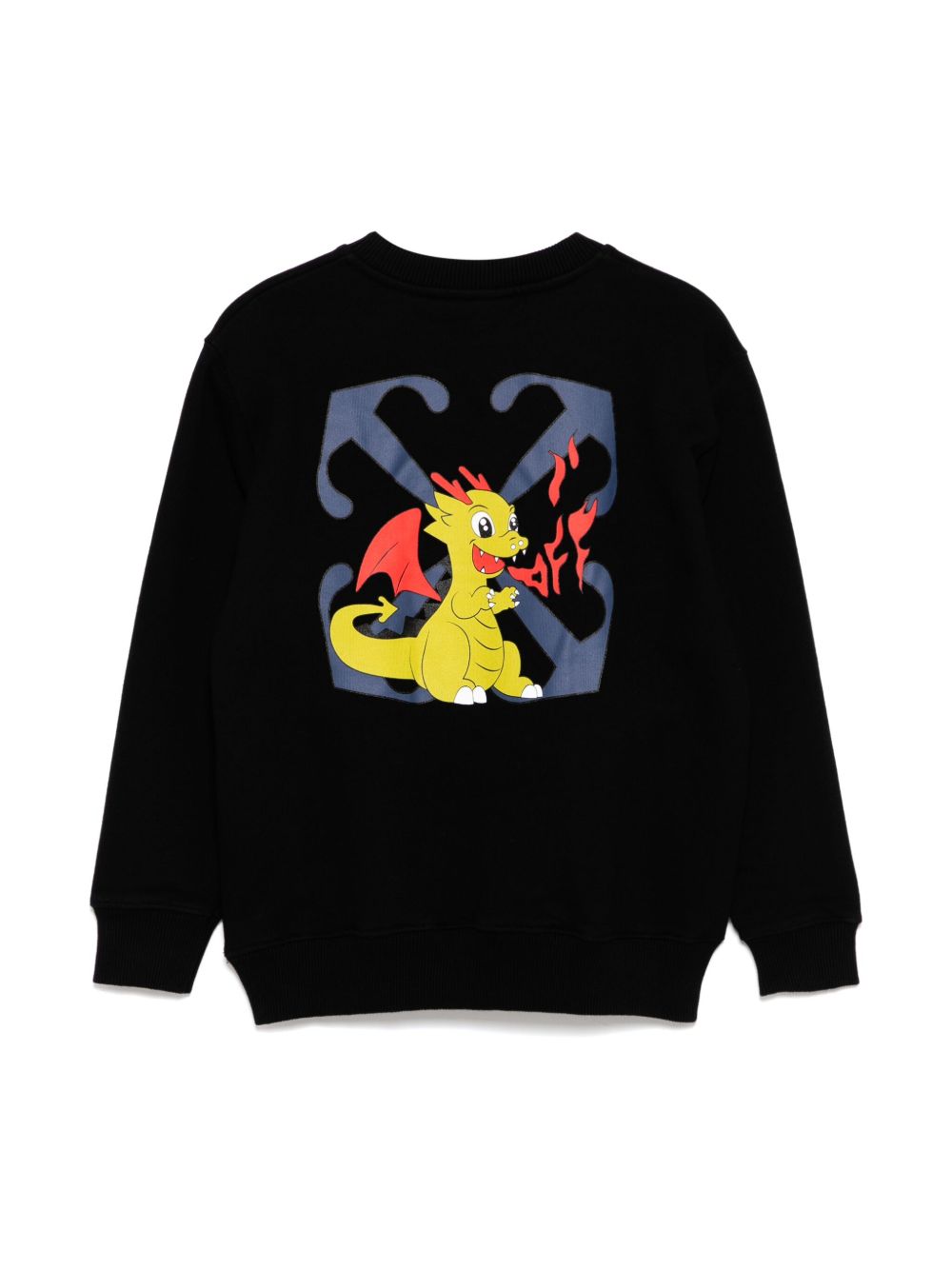 Off-White Kids graphic-print sweatshirt - Black