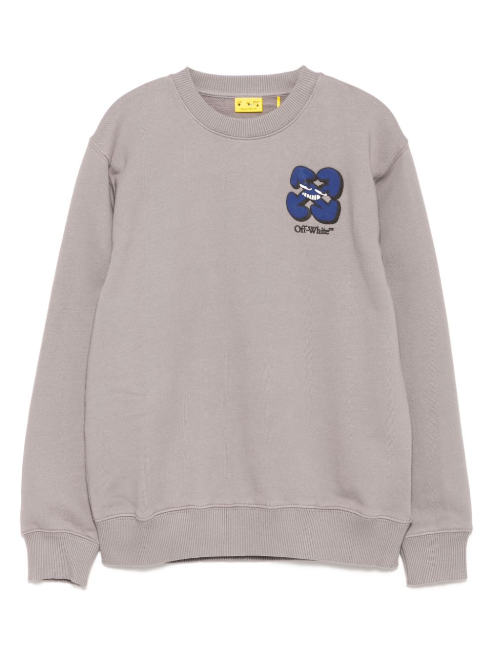 Off-White Kids Sweater met logoprint Grijs