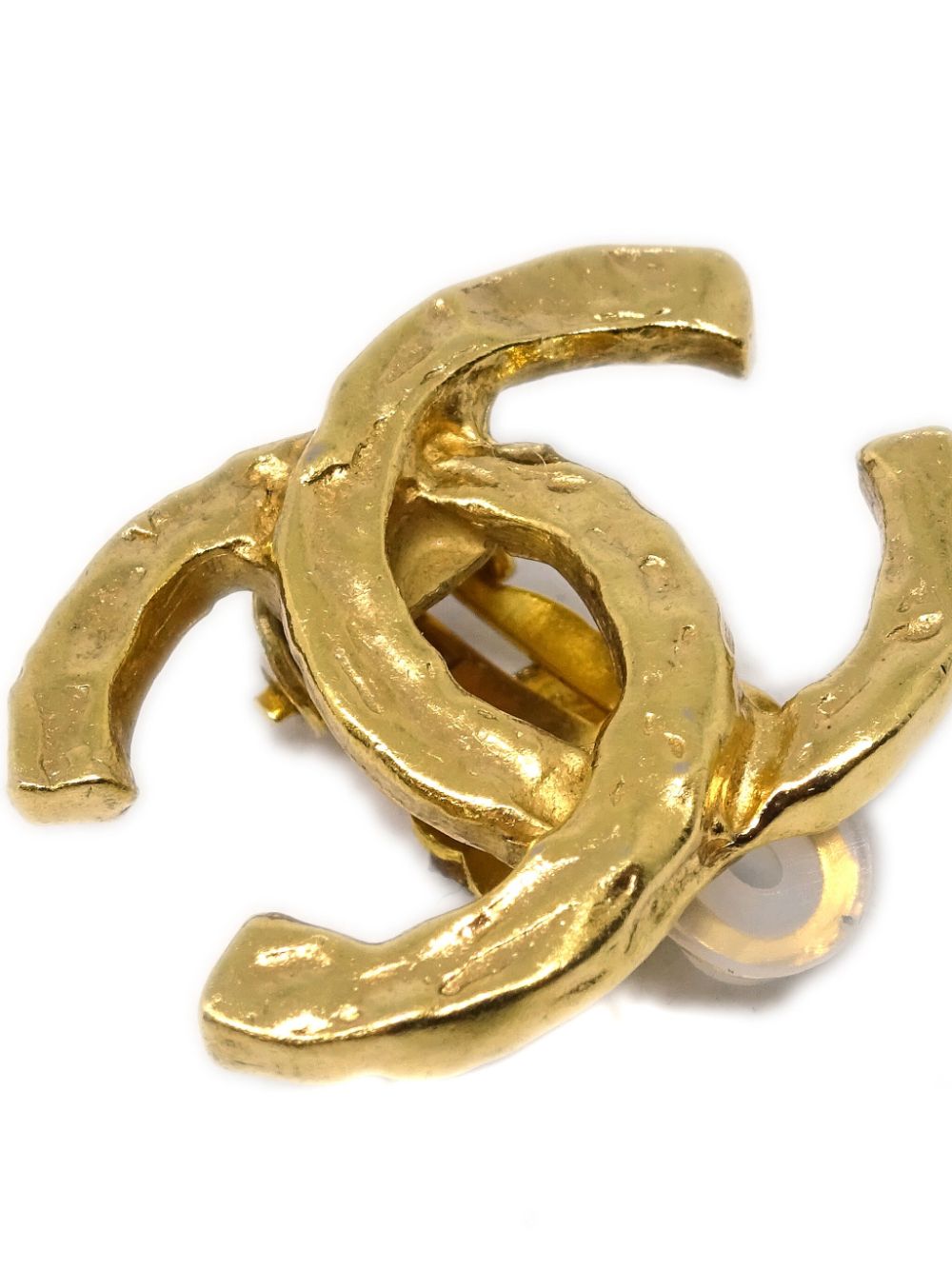 CHANEL Pre-Owned 1990-2000s oorclips met CC logo - Goud