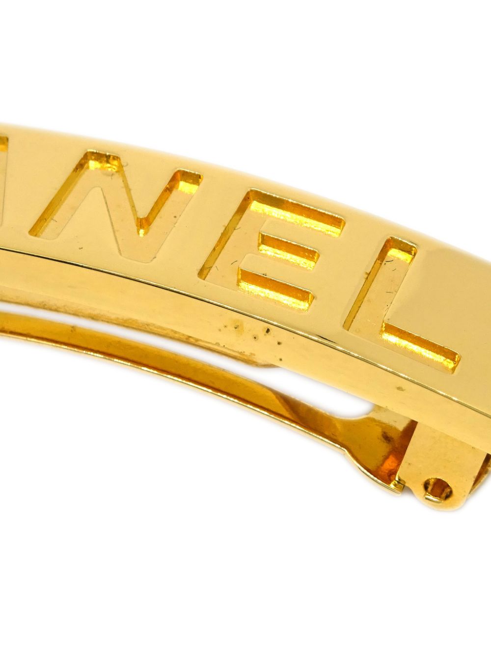 CHANEL Pre-Owned 1997 haarclip met logo - Goud