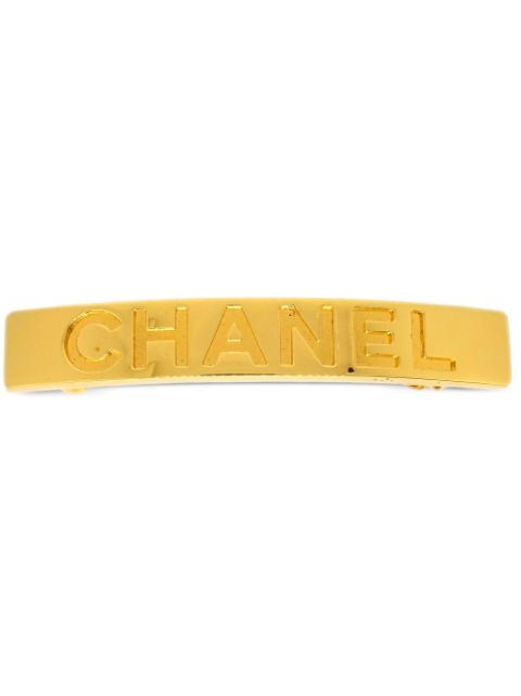 CHANEL 1997 logo hair clip Women