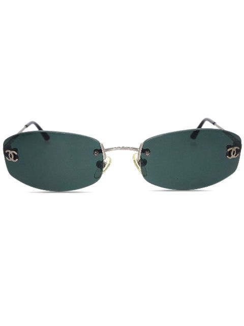 HOT SALE CHANEL 1990-2000s square-frame sunglasses Women