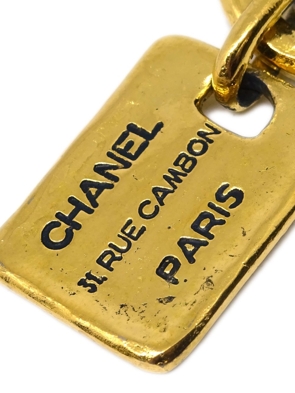 CHANEL Pre-Owned 1990-2000s Cambon broche - Goud