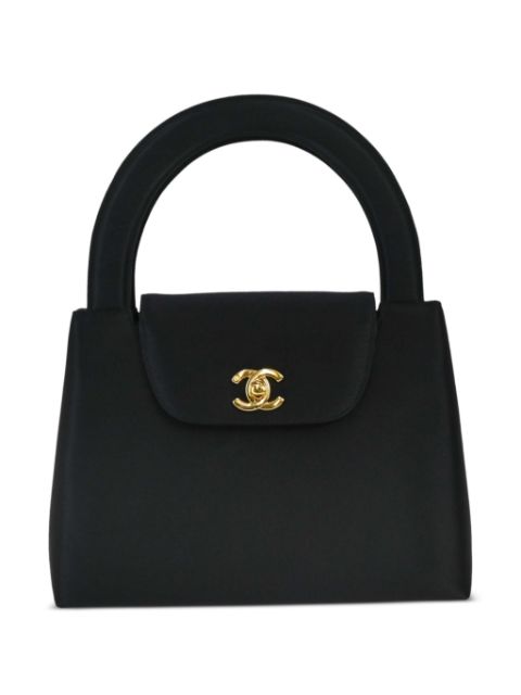 Affordable HOT SALE CHANEL 1998 satin handbag Women