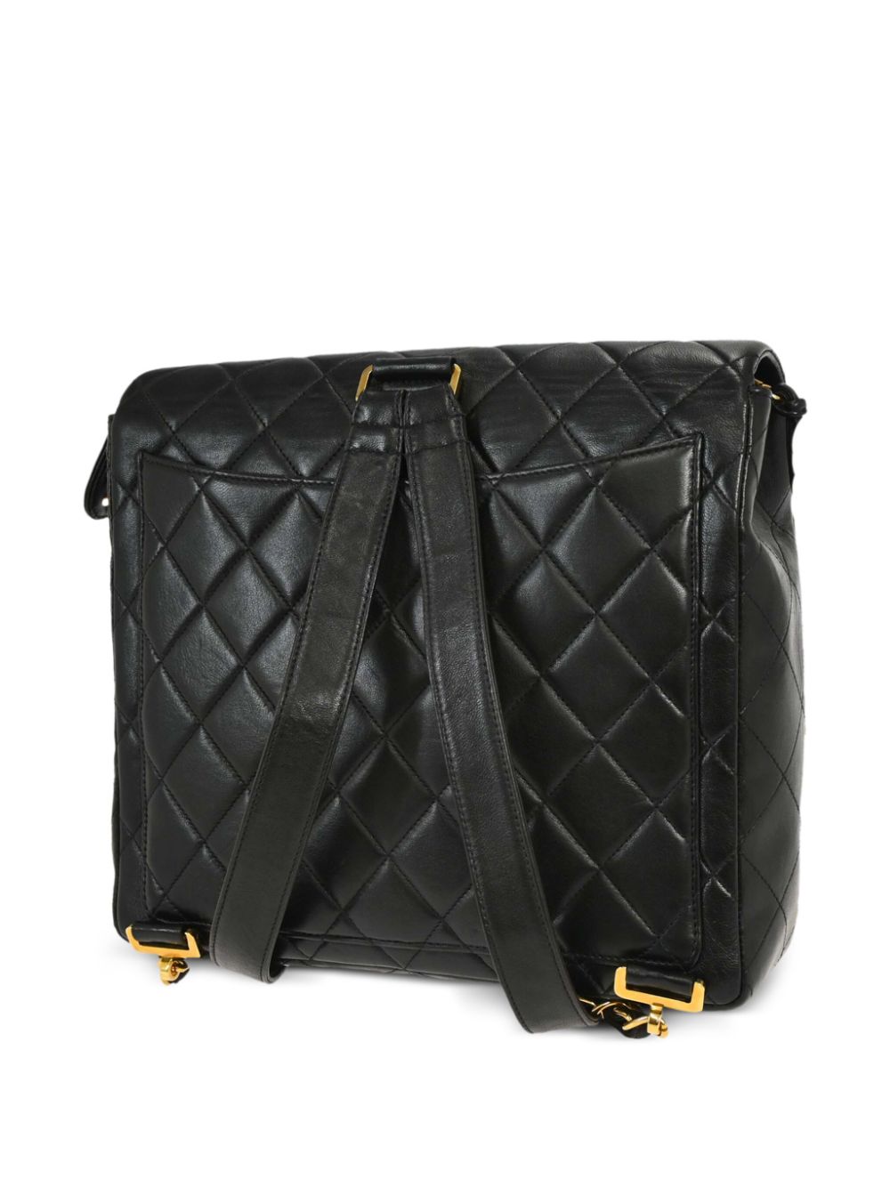 CHANEL Pre-Owned 1995 gewatteerde rugzak - Zwart