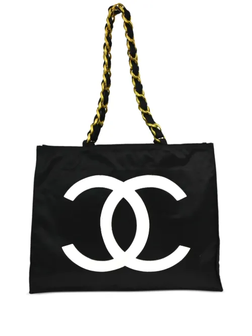 Sac porté épaule à logo CC (1992) - CHANEL Pre-Owned - Modalova