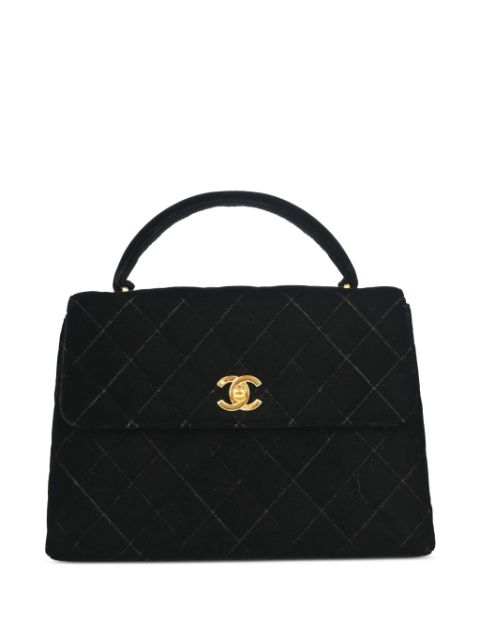 CHANEL 1997 diamond-quilting top handle bag Women