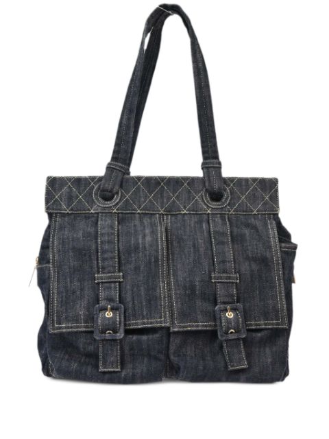 CHANEL 2006 denim tote bag Women