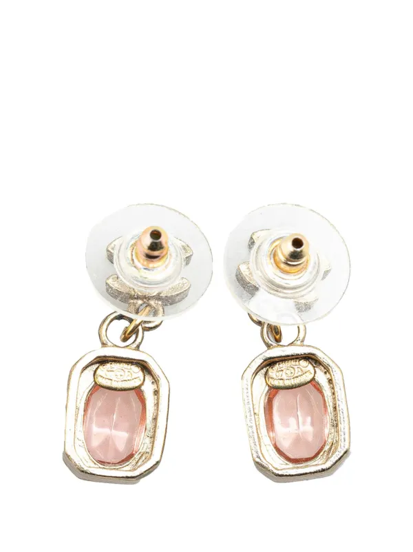CHANEL Pre-Owned 2007 ゴールドプレーテッド ココマーク クリスタル 