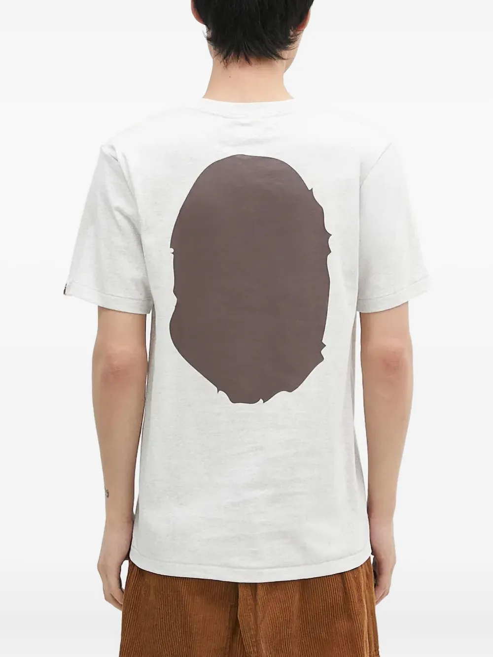 A BATHING APE Head T-shirt Grijs