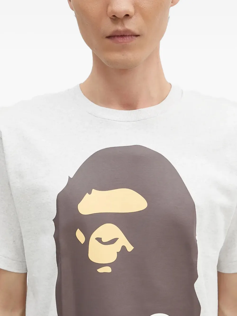 A BATHING APE Head T-shirt Grijs