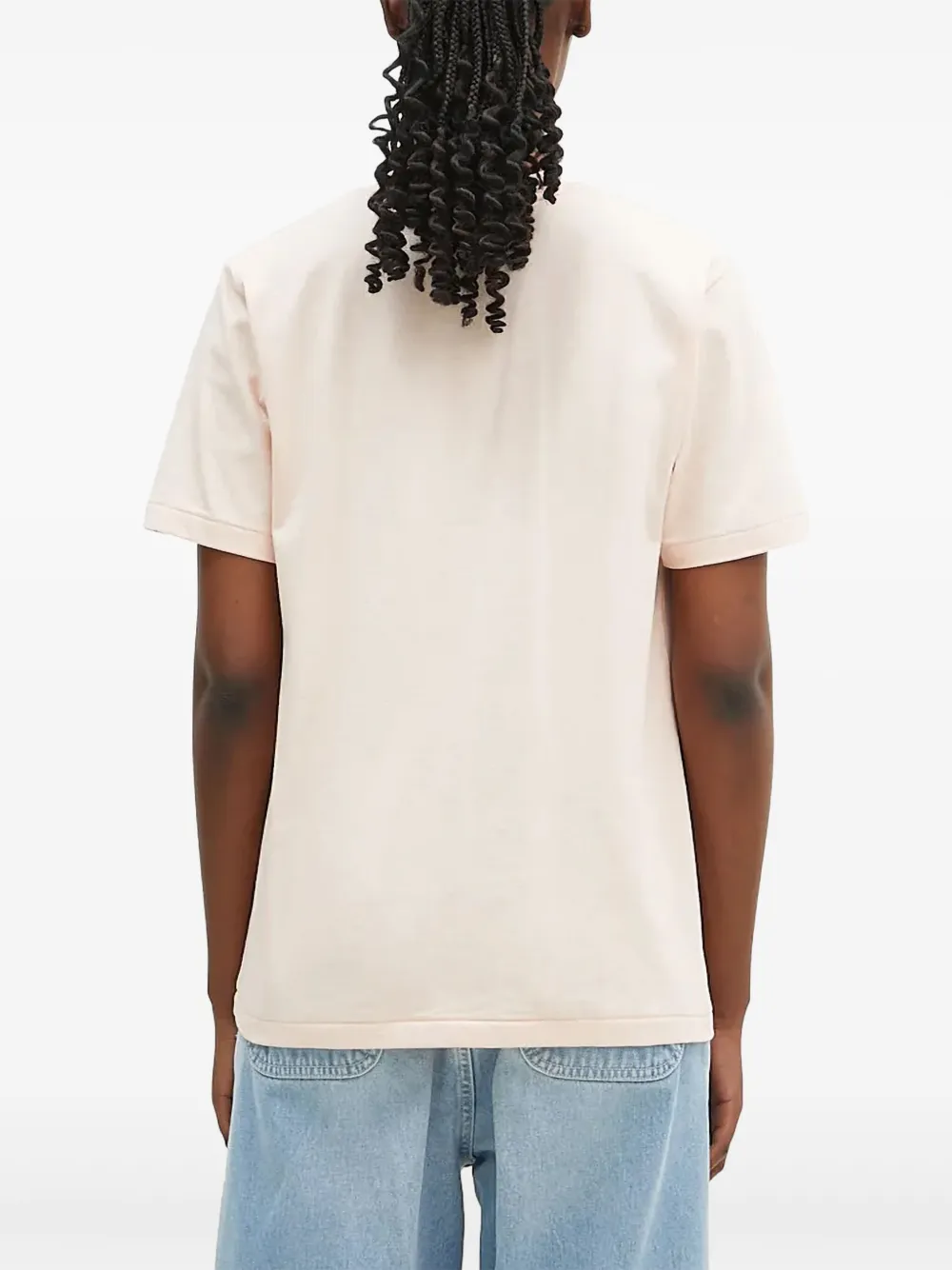 A BATHING APE T-shirt met geborduurd logo Roze