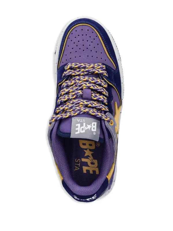 A BATHING APE® Sk8 Sta #4 スニーカー | パープル | FARFETCH JP