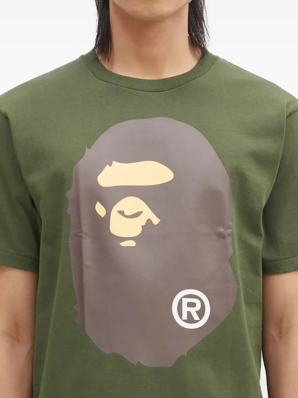 A BATHING APE Head T-shirt Groen