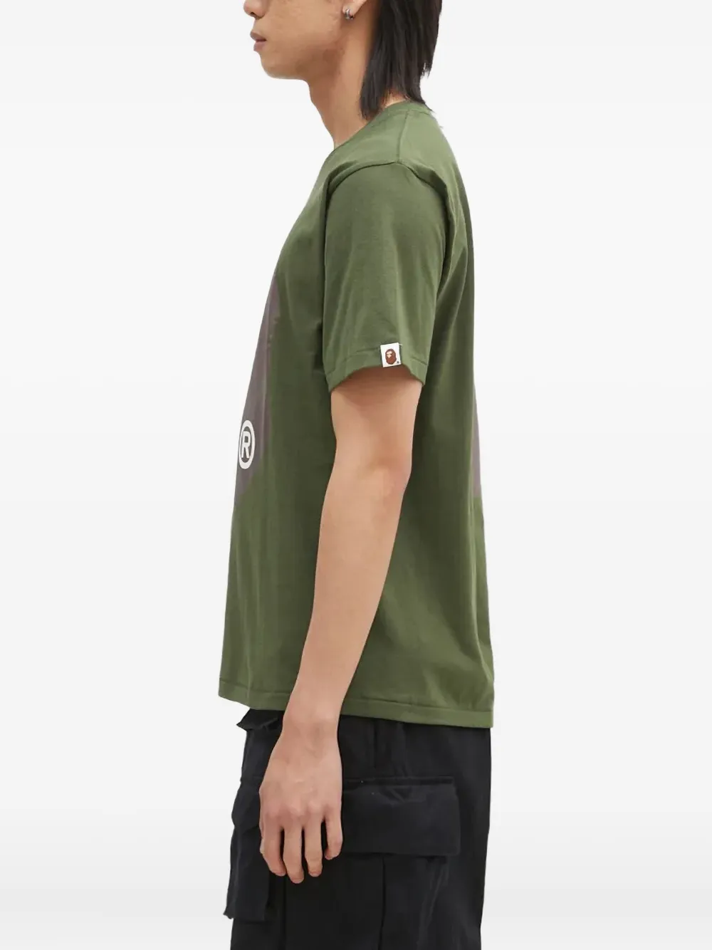 A BATHING APE Head T-shirt Groen