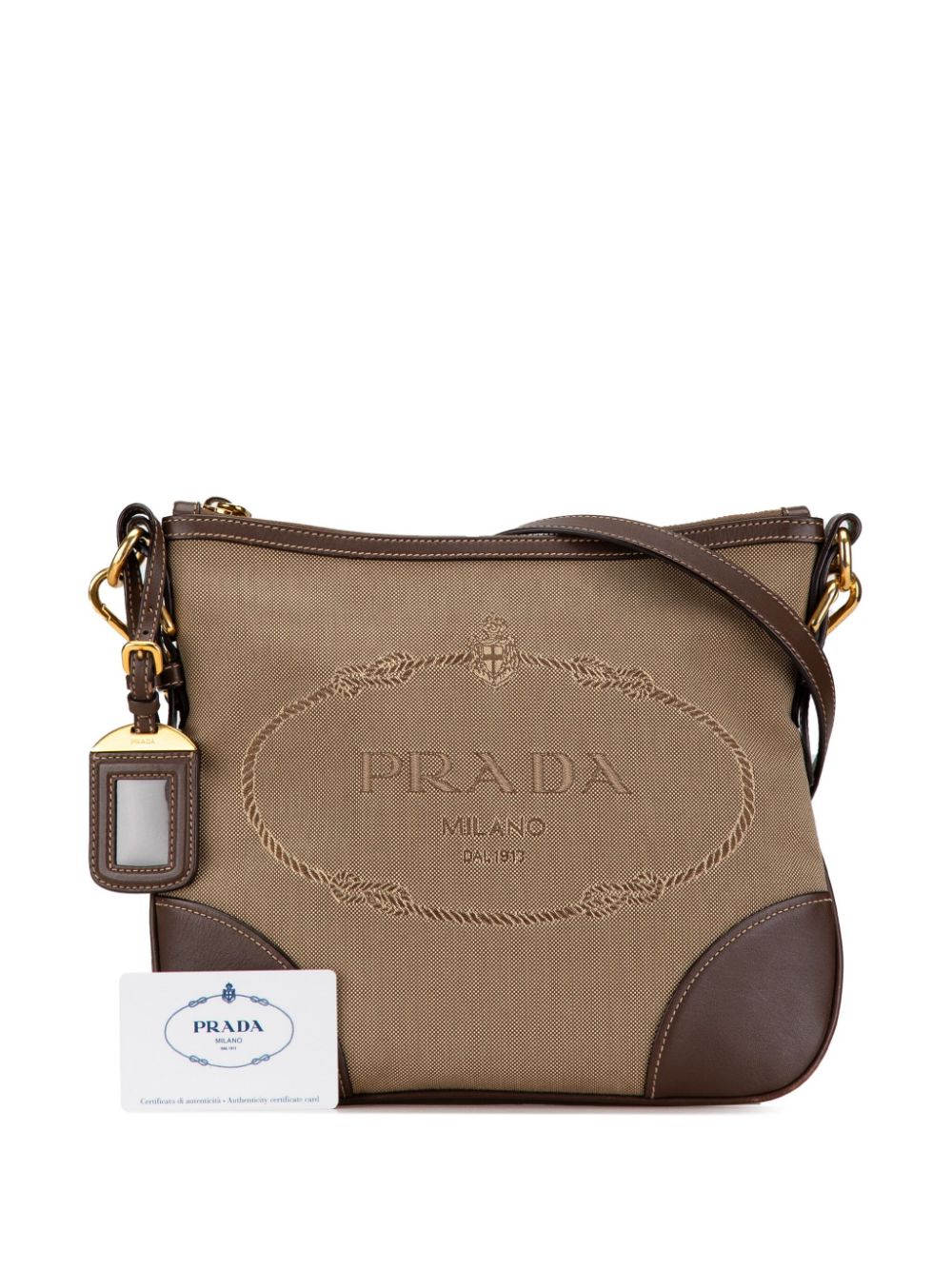 Prada Pre-Owned 2000-2013 Canapa Logo crossbody bag - Bruin