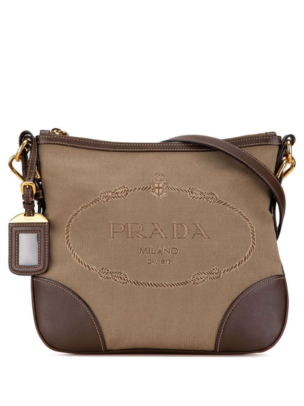 Prada Pre Owned 2000 2013 Canapa Logo Crossbody Bag Brown FARFETCH UK