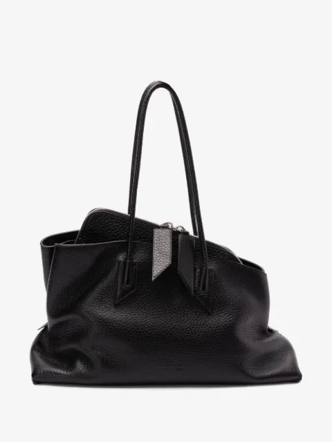 The Attico medium La Passeggiata grain-effect tote bag
