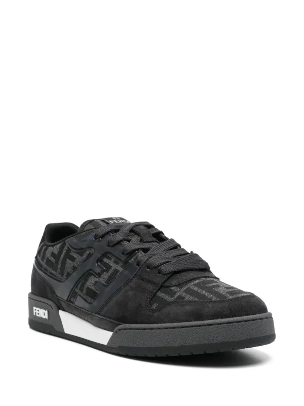 【関税＆送料込み】Fendi 'Fendi Match' Sneakers フェンディ マッチ スニーカー レザー ブラック | Fendi