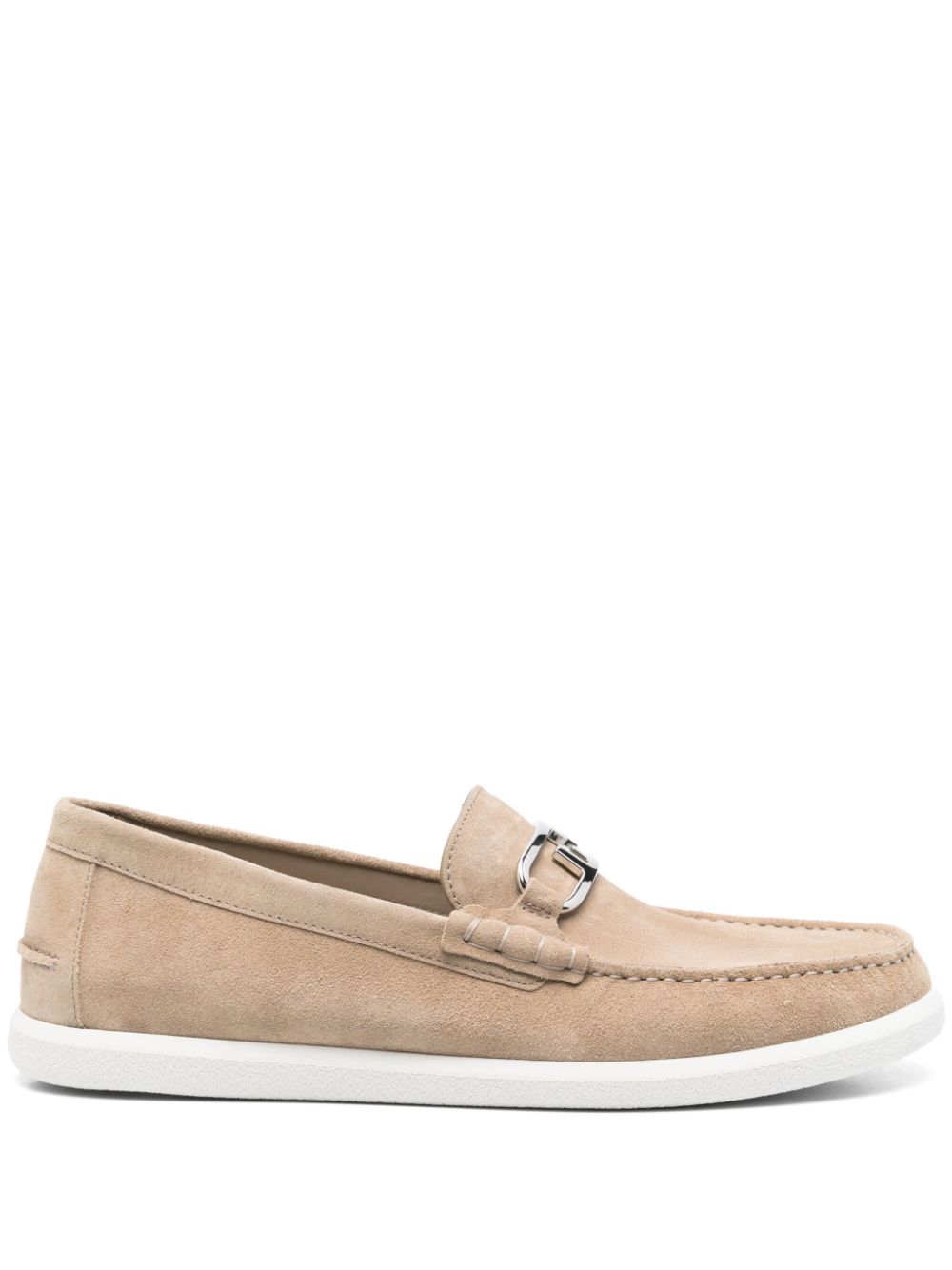 FENDI O'Lock loafers Beige